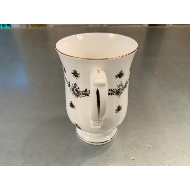 Vintage Royal Victoria Fine Bone China Tall Coffee Cup For Sale - Image 4 of 9