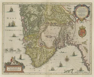 Map of the Southern Part of Norway, 1650