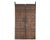 This Antique Indian Painted Teakwood Door is handcrafted from solid teakwood, featuring a distinctive grid-panel design...
