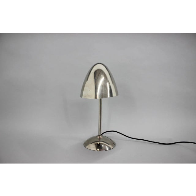 Bauhaus Functionalist Czechoslovakian Table Lamp, 1930s For Sale - Image 3 of 9
