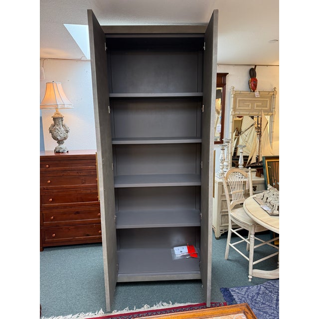 Art Deco Restoration Hardware Graydon Shagreen Cabinet For Sale - Image 3 of 12