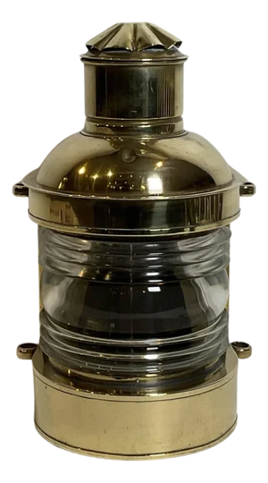 Ships Lantern with Fresnel Glass Lens