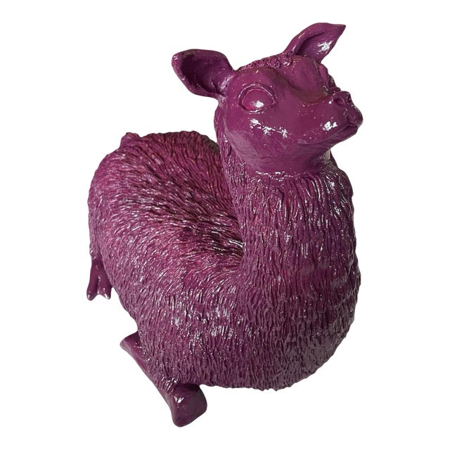 1970s Alpaca Ceramic Stoneware Doorstop For Sale