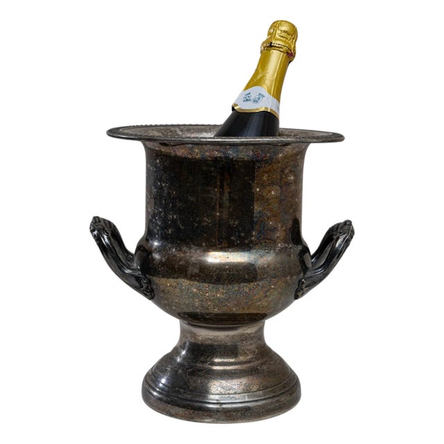 20th Century French Silver Plated Champagne Bucket For Sale