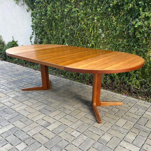 Vintage 1970s Danish Modern Teak Extension Dining Table by Vejle Stole For Sale - Image 10 of 10