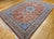 19th Century Persian Tabriz Rug, Hand-Knotted Wool & Silk, Fine Floral Pattern, Terracotta & Blue, 7x10 For Sale - Image 5 of 14