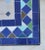 2020s Handmade Moroccan White and Shades of Blues Mosaic Side Table, Small Rectangular For Sale - Image 5 of 6