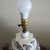 Vintage 1970s Hand-Painted Brown & White Floral Ginger Jar Table Lamp For Sale - Image 10 of 15