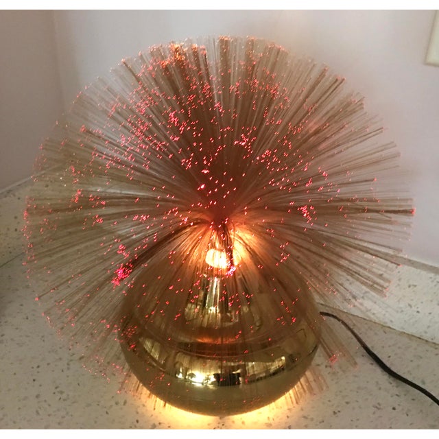 Vintage Fantasia Alpha Rotating Fiber Optic Table Lamp Chairish