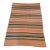Vintage Mid-Century Earth Tone Striped Woven Throw Blanket For Sale