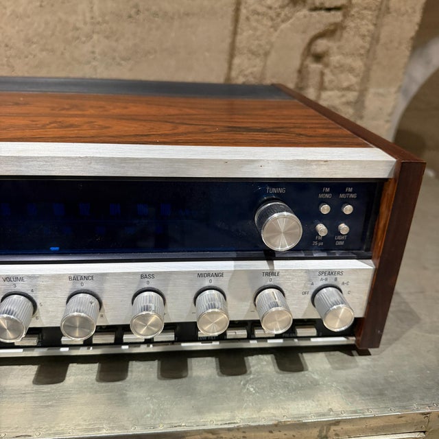 Red Tandberg Tr 2075 MkII Vintage Stereo Receiver Scandinavian Mid Century Modern For Sale - Image 8 of 17