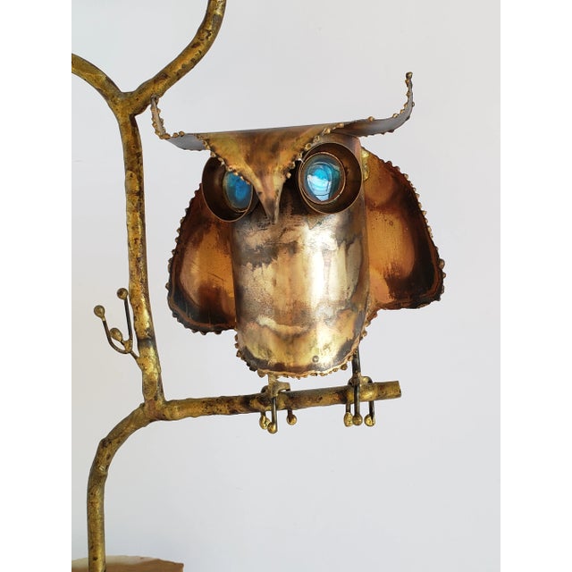 1960s Mid Century Modern Curtis Jere Hoot Owls Brutalist Sculpture For Sale - Image 5 of 12