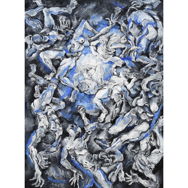 Richild Holt, Apokalypse, 1990, Oil Painting on Canvas For Sale - Image 10 of 10