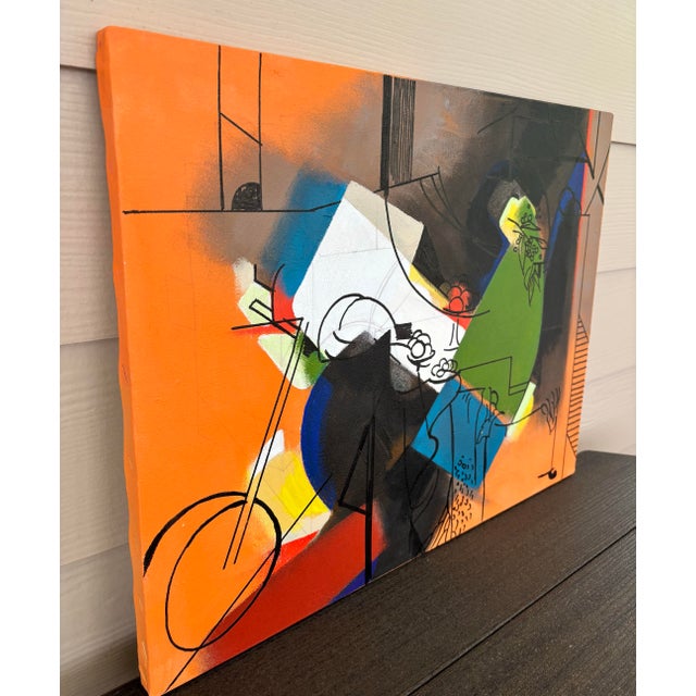 Abstract Painting by David Mac Innes inspired by Henri Matisse “Study for Still Life” Measurements are 20”× 16”x 3/4”. The...