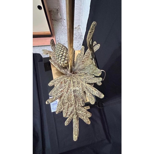 Vintage Bronze and Brass Lamp, 1970s. For Sale - Image 9 of 15