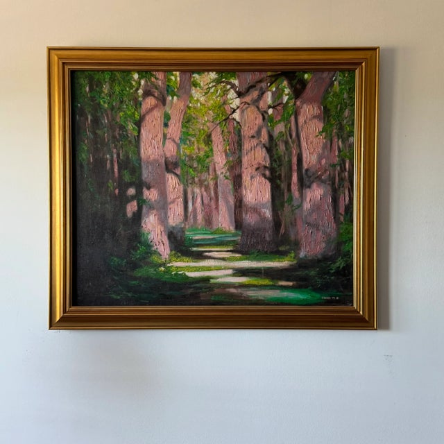 Mauve 1994 - Red Trees in the Forrest For Sale - Image 8 of 8