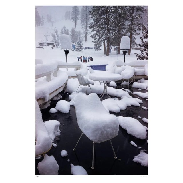 Slim Aarons, Squaw Valley Snow, Estate Stamped Photographic Print, 1961 / 2020s For Sale