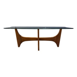 Mid-Century Scandinavian Teak and Glass Coffee Table, 1960s For Sale