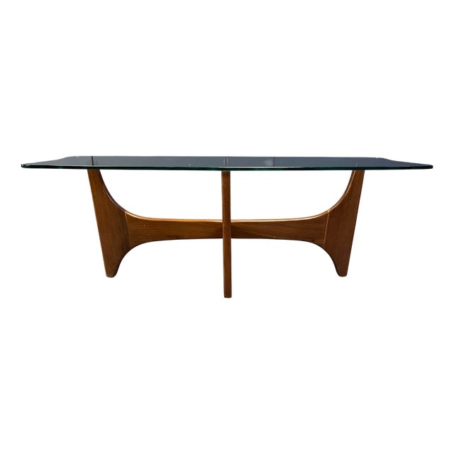 Mid-Century Scandinavian Teak and Glass Coffee Table, 1960s For Sale