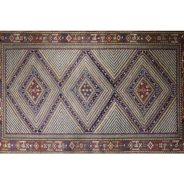 Vintage Oriental Hand-Woven Shiraz Rug, 1960s For Sale - Image 15 of 18