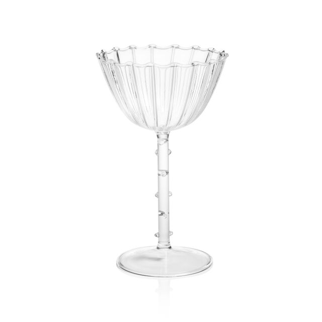 The Chaumont Coupe Glasses bring vintage elegance to any occasion with their exquisite detailing and refined silhouette....