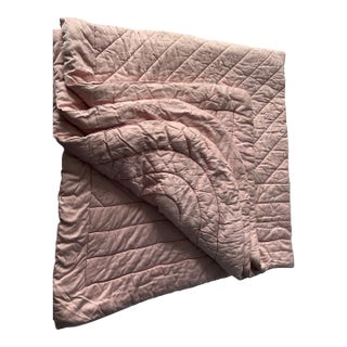 1980s Frette King-Size Comforter in Rose-Pink For Sale