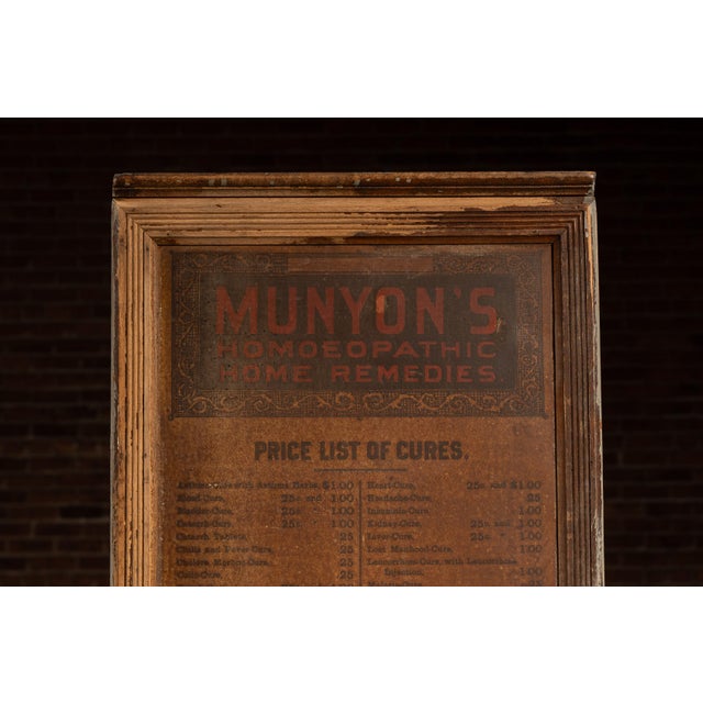 Late 19th Century Munyons Homeopathic Remedies Apothecary Cabinet For Sale - Image 9 of 17