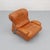 Animal Skin Italian Corolla Lounge Chair in Cognac Leather by I.P.E., 1970s For Sale - Image 7 of 16