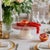 Decorative Footed Centerpiece Bowl in Red Marble by Forzini, in New conditions. Designed from 2000