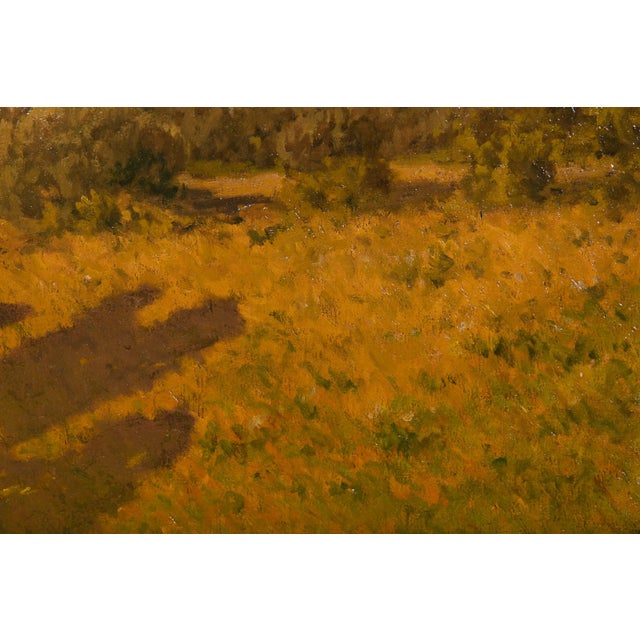 Green “The Fort Saint Andre in Provence” by Leon Joubert, French Barbizon Painting For Sale - Image 8 of 15
