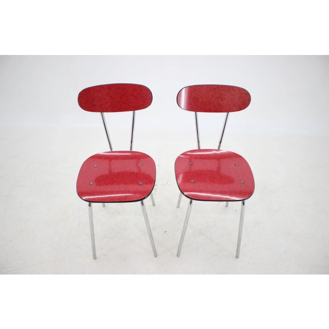 Umakart Chrome-Plated Dining Chairs, Czechoslovakia, 1960s, Set of 6 For Sale - Image 9 of 12