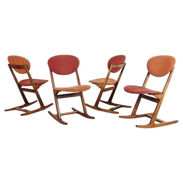 1970s Modern Rocking Chairs by Karel Vyčíčal and Miloš Sedláček, 1970s, Set of 4 For Sale - Image 5 of 5