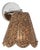 Kismet Scalloped Hanging Sconce, Polished Nickel For Sale