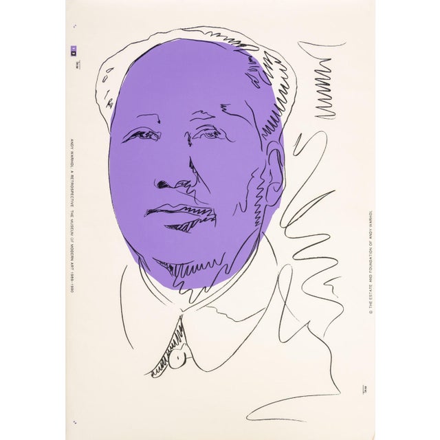 After Andy Warhol (American, 1928-1987), "Mao", Screenprint in Colors on Wallpaper, 1989-1990, posthumously published for...