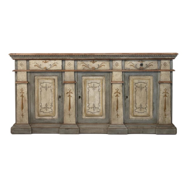 Vintage Italian Painted Sideboard / Server For Sale