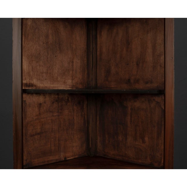 Three-Tier Corner Shelf with Ornamental Kymation Molding, 1920s For Sale - Image 18 of 18