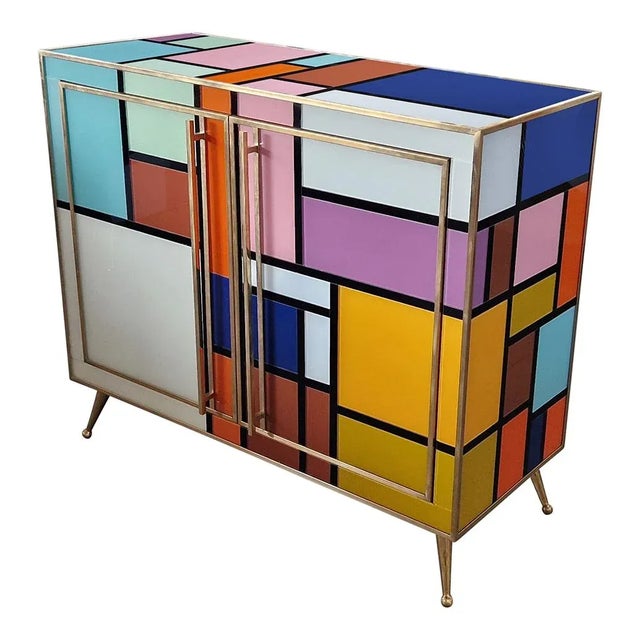 Two-Door Illuminated Sideboard, 1980s For Sale - Image 3 of 13