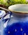 Blue Mid 20th Century Koransha Japanese Porcelain Vase | Cobalt Blue Pine Design | Gold Accents For Sale - Image 8 of 15