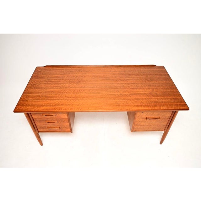 Vintage Swedish Walnut Desk by Goran Strand for Lelangs Mobelfabrik, 1960s For Sale - Image 10 of 15