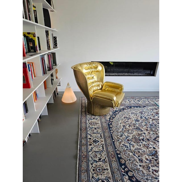 Limited Edition Golden No. 1920 Elda Chair by Joe Colombo for Longhi, Italy For Sale - Image 9 of 10