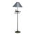 Frederick Cooper Bird Nest Floor Lamp W/ Green Faux Leather Shade For Sale