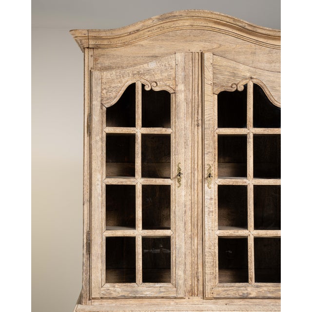 19th Century Louis XIV Oak Vitrine, Baroque Style, France, 19th Century For Sale - Image 5 of 16