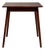 1960-1969 France Rich Walnut Brown Tapered-Leg Walnut Console For Sale