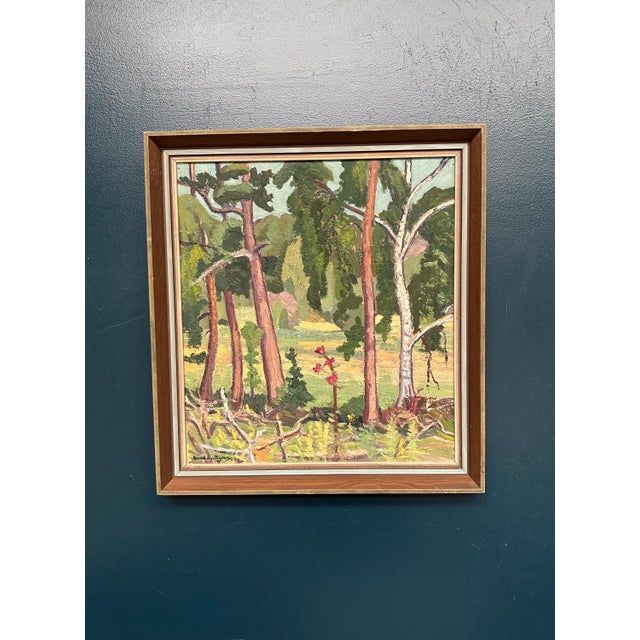 Bertil Lundgren, Forest, 1949, Oil on Panel, Framed For Sale - Image 18 of 18