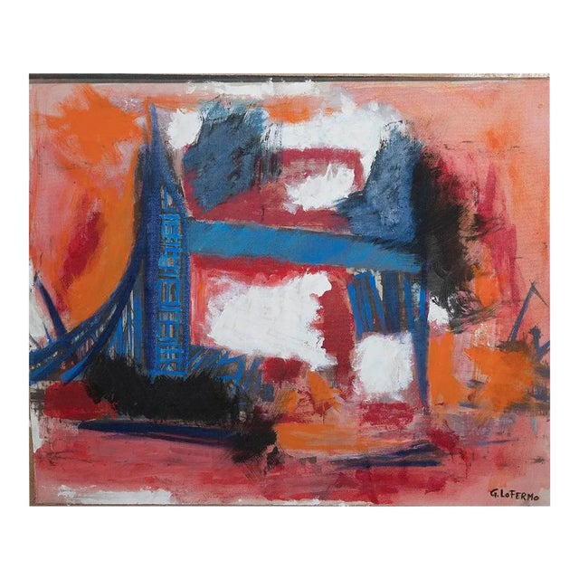 Giorgio Lo Fermo, The Bridge, Oil on Canvas, 2008 For Sale
