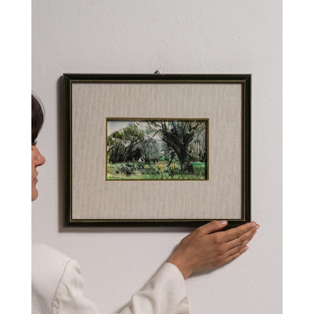 Mid 20th Century France Brown Wood Drawing For Sale - Image 10 of 15