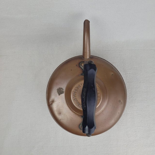 Vintage Linaglow Heatmaster Copper Rapid Boil Tea Kettle Vented Base For Sale - Image 10 of 14
