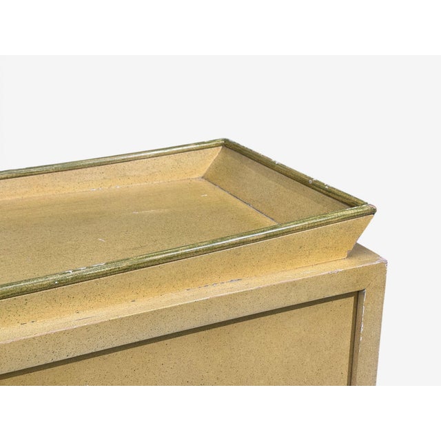 James Mont, Credenza, Yellow Painted Wood, Usa, 1950s For Sale In New York - Image 6 of 15