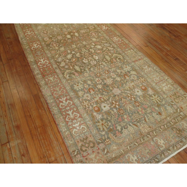 Early 20th Century Antique Persian Malayer Runner - 4'3" x 10'8" For Sale - Image 5 of 10