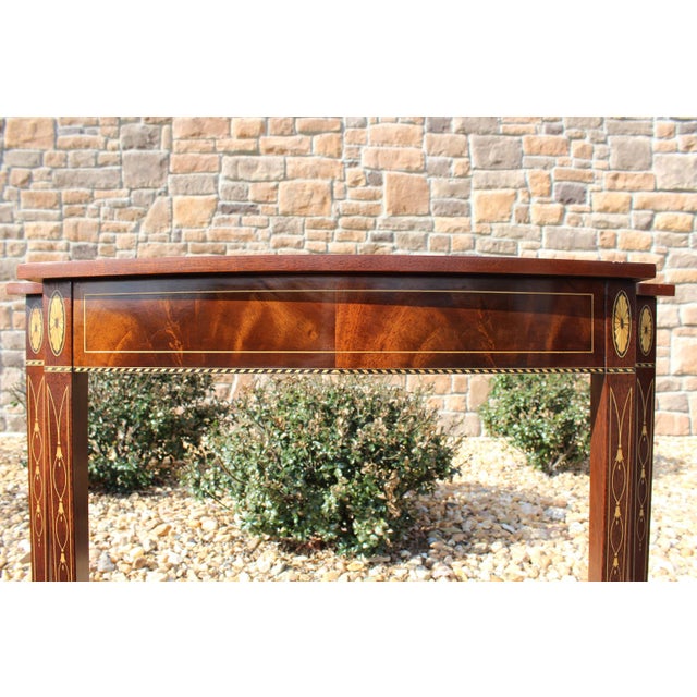 Stickley Flame Mahogany Consoles—A Pair For Sale - Image 13 of 18